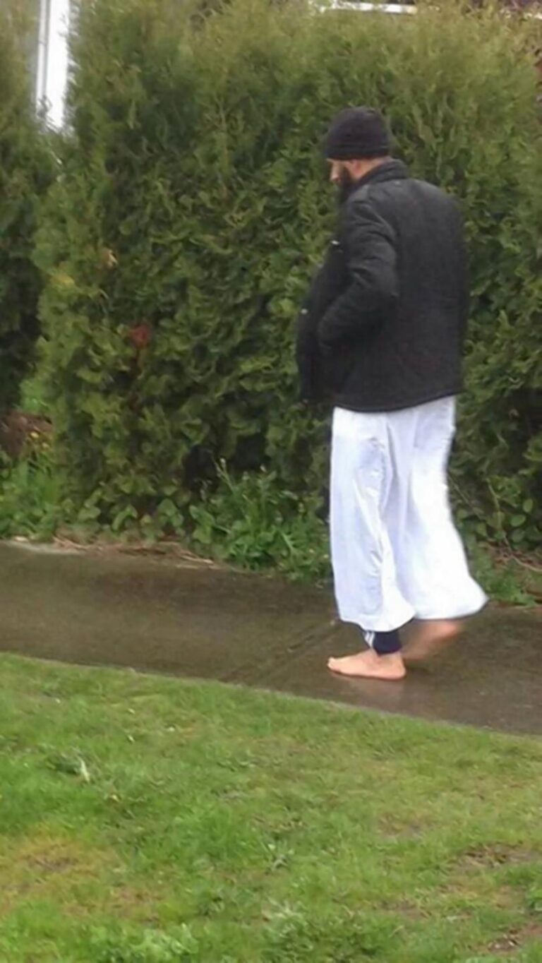 A Muslim Man Walks Home Barefoot in the Rain after Giving a Needy Bus Passenger his Shoes and Socks